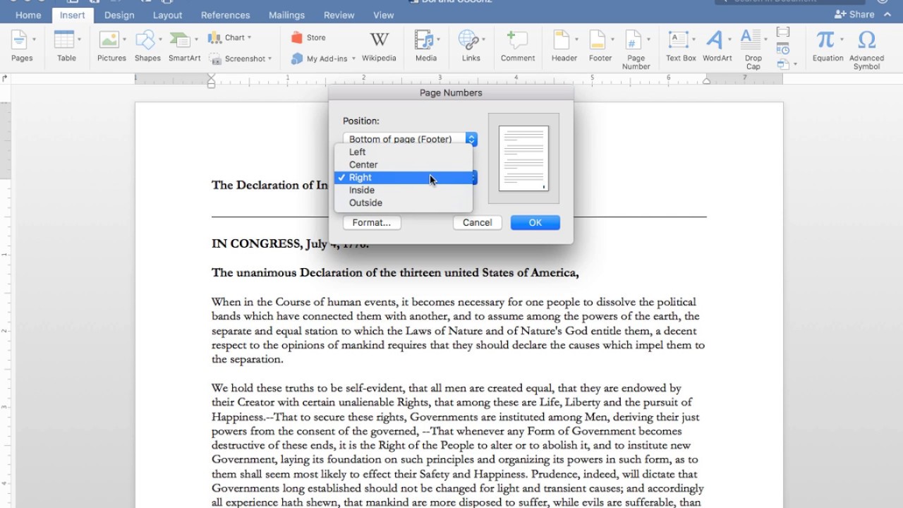 change view in word for mac