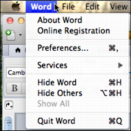 change view in word for mac